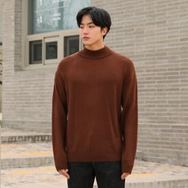 맨타임 남성용 데일리 고급원단 포밍 반폴라 니트 FMM