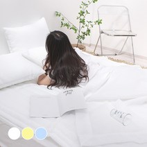 슈에뜨룸 허니팝 여름 시어서커 홑이불 이불패드 세트