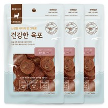 굿데이 강아지 건강한 육포 칩 간식, 3개, 참치
