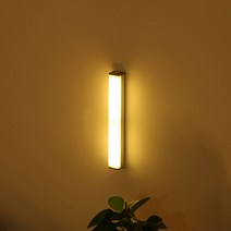LED 충전식 간접 무선 붙이는 조명 센서등 무드등 현관 화장실, 웜옐로우