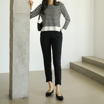 솔레일 여성용 기모 언발 하프 조거팬츠