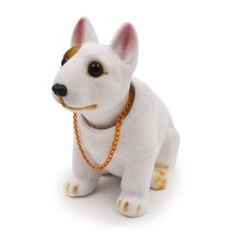 삼에스 차량용 강아지 노호혼 장식, 불테리어, 1개