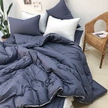 누블 브릴리언트 아사 코튼 차렵이불 퀸풀세트