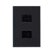 제일ELC 전화 4p 인터넷8p 콘센트 다크블랙, 1개