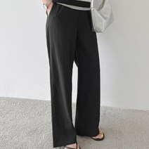 로미스토리 빅사이즈 캐주얼 주름 밴딩 팬츠