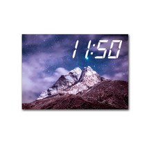 LED 시계 캔버스 프린팅 액자 시리즈 밤하늘 앤 우주 36종, 소나무  02
