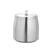 올나인 심플한 스테인레스 재떨이 원뿔형 커버 포함 M, 실버, 1개