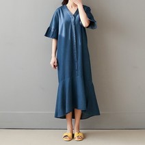 비나인 드리아 데님 원피스