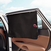 지엠지모터스 이사베라 차량용 햇빛가리개 마그네틱 자석타입, 올블랙, 2개