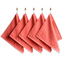 타월리스트 고리수건 65g 40수 코마사, 리빙코랄, 5개