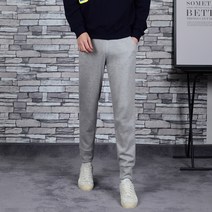 타운클로 남성용 기모 모던9부 슬림핏 트레이닝 팬츠