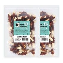 펫츠맘마 강아지 오리 대구껌롤 간식 200g, 2개, 오리안심 + 대구 + 쌀 혼합맛