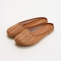 착한구두 여성용 솔레이 플랫 뮬 샌들 SPACR2b3091