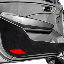 블랙라벨 차량용 벨벳 도어커버 1열 2p + 2열 2p 세트, BMW 미니쿠퍼 클럽맨, BMW, 블랙