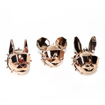 에어디 디자인 차량용 방향제 3종 세트 로즈골드 샤넬NO.5, 도베르만+토끼+쥐, C NO5향 1세트