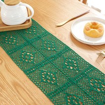 스타 앤틱한 뜨개 테이블 러너, TYPE 06, 24 x 240 cm