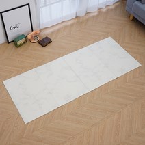 휴팡 강아지 미끄럼방지 PVC 접이형 매트 4T, 클라우드아이보리