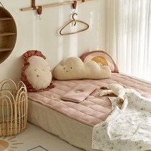 데코뷰 통째로 빨아쓰는 에어메쉬 유아동 쿨매트 모달, 핑크