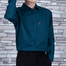 타운클로 남성용 핏 좋은 세미 오버핏 컬러 셔츠