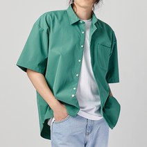 하이후 남성용 오버핏 이지 반팔 셔츠 HH2002