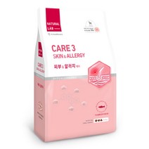 네츄럴랩 케어3 유기농 70% 강아지 기능성사료, 피부 & 알러지 케어, 6kg, 1개
