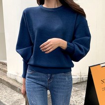 시크폭스 여성용 앙레브 퍼프 니트