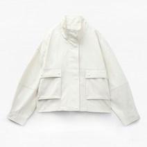 미쏘 여성용 하이넥 숏 점퍼