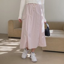 미들옵 베이직 카고 포켓 스페셜 롱 스커트 cpsk5370k33