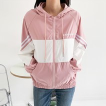 헤이진 두줄 아더 후드 바람막이