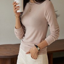 시크폭스 여성용 라니스 슬림 골지 긴팔 티셔츠