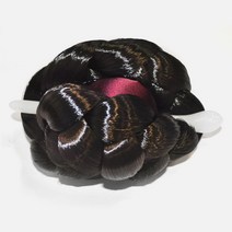 비녀 한복 머리 가발, 자연갈색, 1개