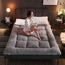 빈테리어 캐시미어 누빔 밴딩 매트리스 토퍼, 그레이