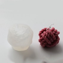 실타래 털실 캔들 만들기 실리콘 몰드, 화이트