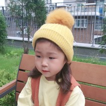 후니네 아동용 왕방울 비니 모자