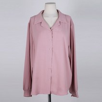 마이시즌 여성용 코넬 오픈 카라 블라우스