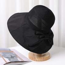 페이토 로맨틱 넓은 챙 백리본 버킷햇