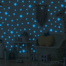 릴리더즈 야광 별 스티커, 블루