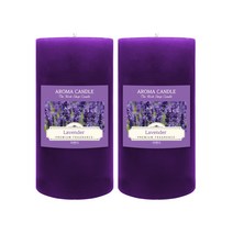 더허브샵 아로마 향초 570g, 2개, 라벤더