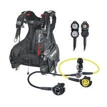 쎄악 섭 부력조절기 실속형 스쿠버 세트, 혼합색상