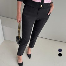 쿨쿠 여성용 스판 슬림 일자 슬랙스