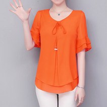 알로데 여성용 주디스 이중 러플 소매 블라우스