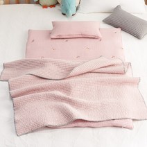 에코데코 낮잠이불 + 베개 세트, 인디핑크