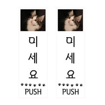 쁘띠팬시 펫 사인 F35129, 2개, 미세요 고양이