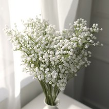 달콤노리 안개꽃 조화 인테리어 실크플라워 10p, 화이트