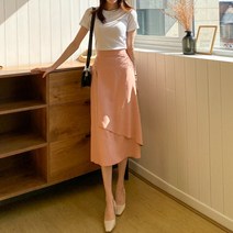 티에비 랩 플레어 스커트 SK3496K12