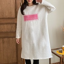 후니네 뉴얼리 임산부 기모 롱 티셔츠