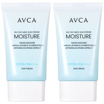 아브카 올데이 저자극 모이스춰 선크림 SPF50+ PA++++, 35ml, 2개
