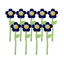 시우리빙 스마일 플라워 철사 인형 9p 세트, 블루