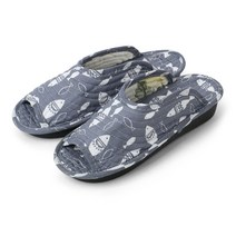 키키디 키높이 3cm 쿠션 실내화, 피쉬그레이, 1개