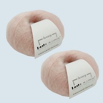 라나가또 모헤어 로얄 뜨개실 2p, 12921 핑크, 215m